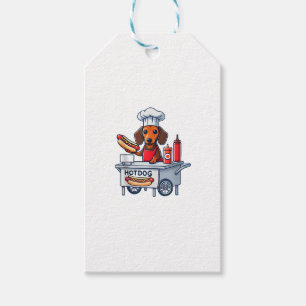 Funny Dackel Hund Würstchen Wurst Hotdog Sandwich Geschenkanhänger
