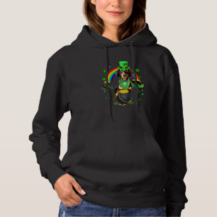 Funny Dackel Leprechaun Kleeblatt St Patrick s D Hoodie