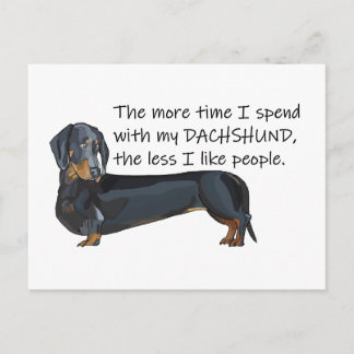 Funny Dackel Postkarte