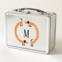 Funny Dackel Sausage Dog Monogramm
