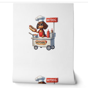 Funny Dackel Sausage Dog Würstchen Hotdog Sandwich Tapete