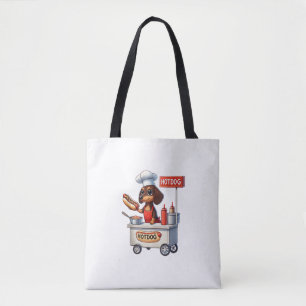 Funny Dackel Sausage Dog Würstchen Hotdog Sandwich Tasche