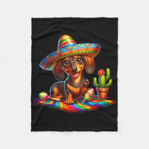 Funny Dackel Sprichwort Hi Cinco De Mayo Sombrero Fleecedecke