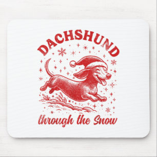 Funny Dackel Weihnachten Dackel Hund Niedliche Dac Mousepad