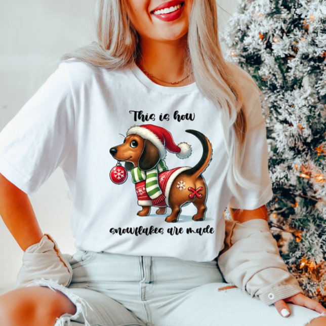 Funny Dackel Weihnachten Frauen T - Shirt (Von Creator hochgeladen)