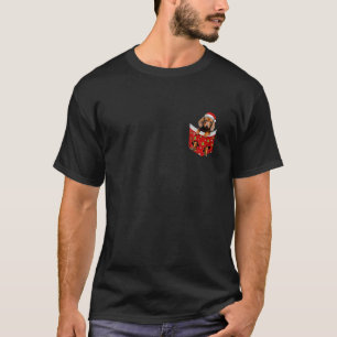 Funny Dackel Weihnachtsmannmütze Weihnachten in Po T-Shirt