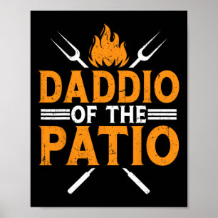 Funny Daddio vom Patio Väter Day Grillen Grill Da Poster