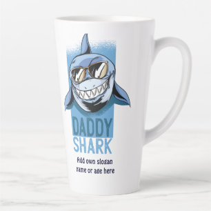 Funny DADDY SHARK Vathers Day Geburtstagsgeschenk Milchtasse