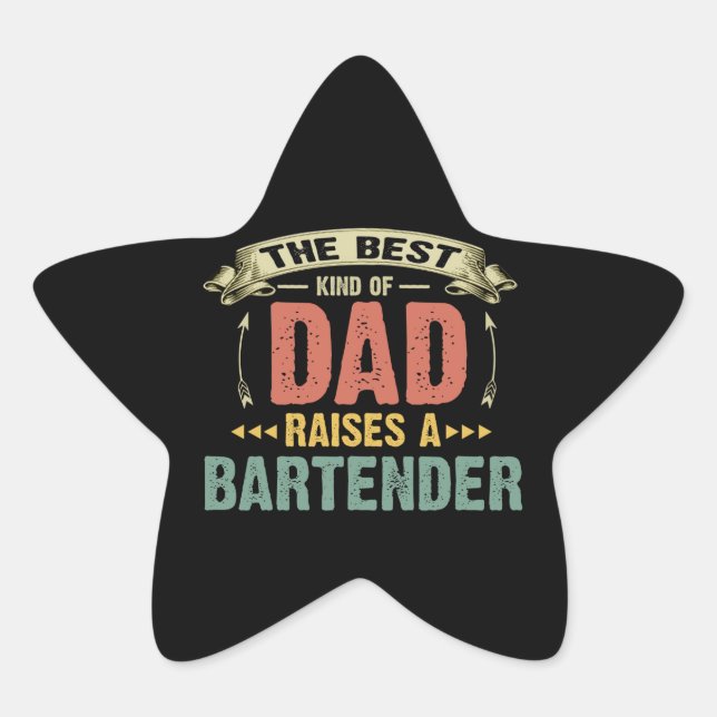 Funny Daddy Stern-Aufkleber (Vorderseite)