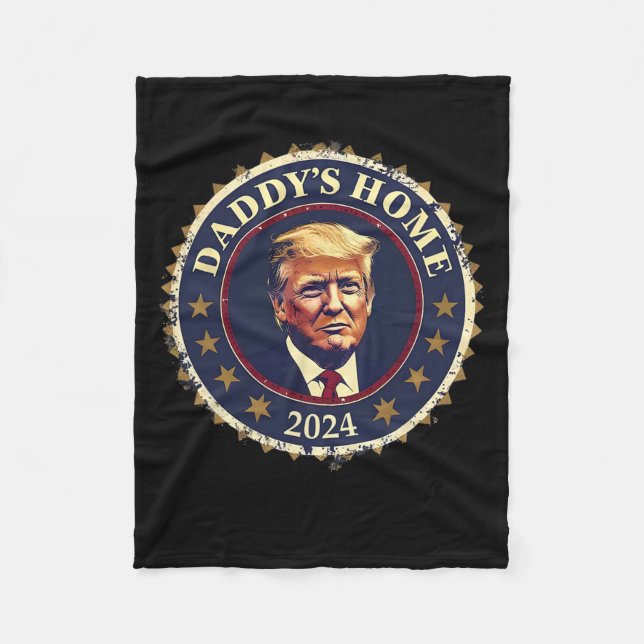 Funny Daddy's Home 2024 Trump We Won Took America  Fleecedecke (Vorderseite)