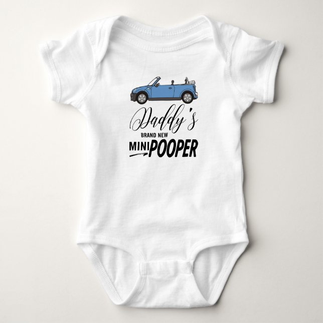 Funny - Daddys Mini Pooper Baby Design Baby Strampler (Vorderseite)