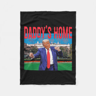 Funny Daddys Zuhause Trump Pink 2024 Nehmen Sie Am Fleecedecke