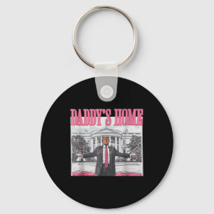 Funny Daddys Zuhause Trump Pink 2024 Nehmen Sie Am Schlüsselanhänger