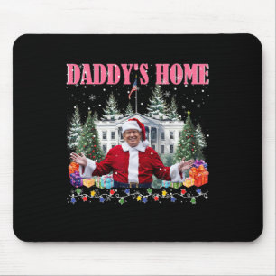 Funny Daddys Zuhause Trump Pink 2024 Nimm America  Mousepad