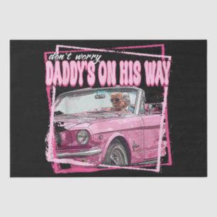 Funny Daddys Zuhause Trump Pink 2024 Nimm America Seidenpapier