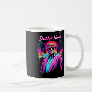 Funny Daddys Zuhause White House Trump Pink 2024 R Kaffeetasse