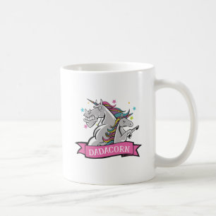 Funny Dadicorn Unicorn Vater und Kid Gift Graphics Kaffeetasse