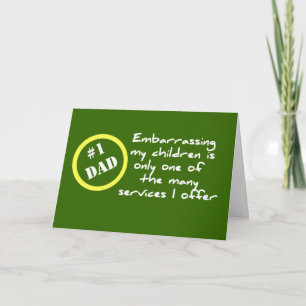 Funny Dadism, Best Vater Card Karte