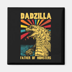 Funny Dadzilla Vater der Monster Vintager Tod Magnet