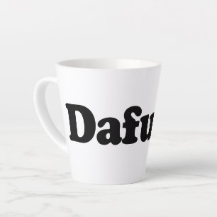Funny Dafuq Spaß Milchtasse