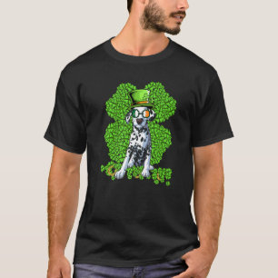 Funny Dalmatiner Dog Kleeblatt St Patricks Day T-Shirt