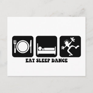 Funny Dancing Postkarte