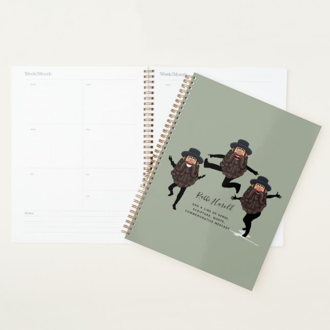 FUNNY Dancing RABBI Personalisiert mit Text Planer (Anzeige)