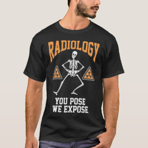 Funny Dancing Skeleton Xray Radiology Spaß T-Shirt