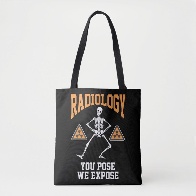 Funny Dancing Skeleton Xray Radiology Spaß Tasche (Vorderseite)