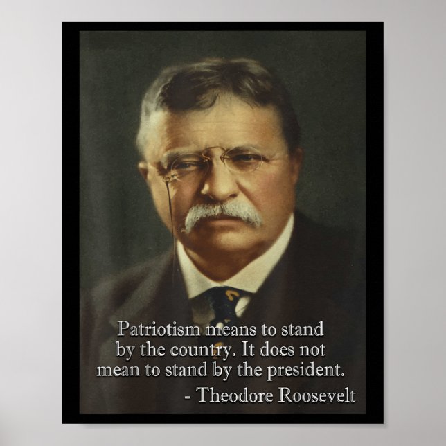 Funny Dank Meme Designs Theodore Teddy Roosevelt M Poster (Vorne)