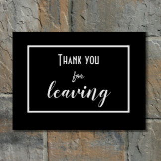 Funny "Danke, dass du Verlassen hast" Introvertier Fußmatte