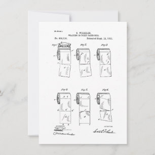 Funny danke Karte, Toilettenpapier Patent