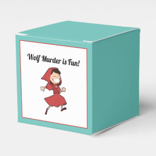 Funny Dark Fairy Tale Little Red Riding Hood Geschenkschachtel