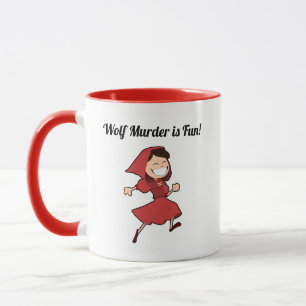Funny Dark Fairy Tale Little Red Riding Hood Tasse