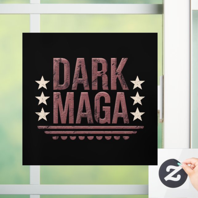 Funny DARK MAGA 2024 Fensteraufkleber (Zuhause)