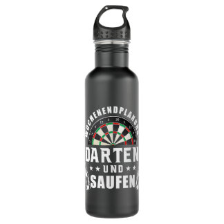 Funny Dart Outfit Wochenende Planung Sport Edelstahlflasche