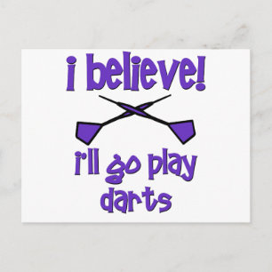 Funny Darts Postkarte