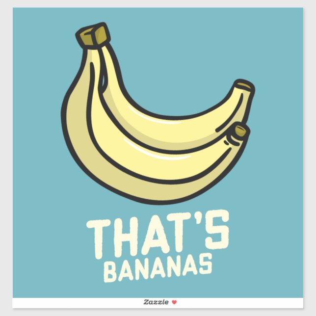 FUNNY DAS IST BANANAS BANANA DECAL STICKER FÜR AUT (Blatt)