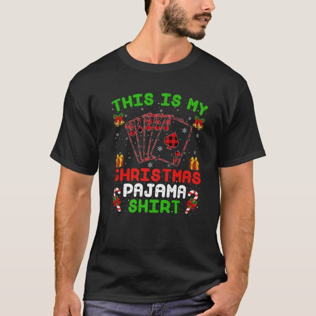 Funny das ist mein Weihnachts-Pajama-Poker Weihnac T-Shirt (Vorderseite)