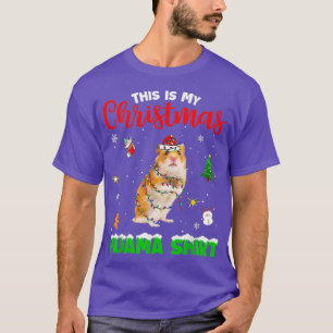 Funny Das ist mein Weihnachts-Pajama-Shirt-Hamster T-Shirt