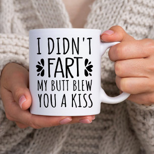 Funny, dass ICH MEINEN HINTERN NICHT FURZ HABE, IH Zweifarbige Tasse