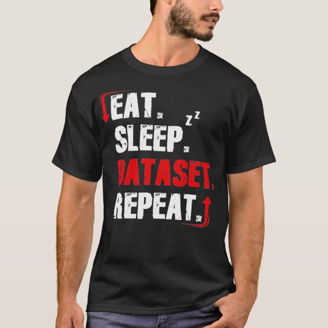 Funny Data Analyst Definition Data Scientist Stati T-Shirt (Vorderseite)