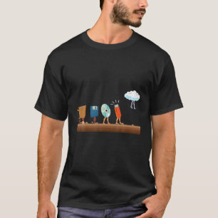 Funny Data Storage Evolution Cloud Computing Proga T-Shirt