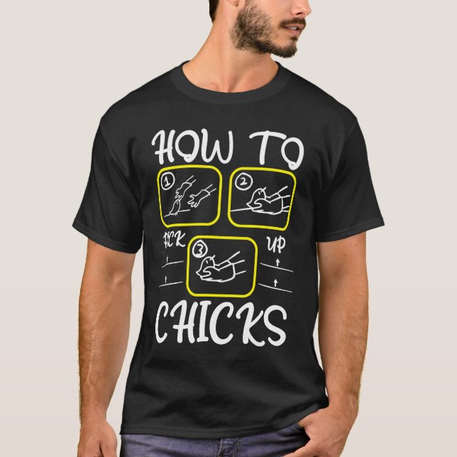 Funny Dating Coach How To Pick Up Chicks Speed Dat T-Shirt (Vorderseite)