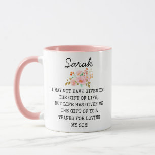 Funny Daughter in Law Gift, Personalisierte Hochze Tasse