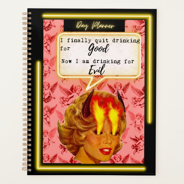 Funny Day Planner/Journal For Women Sassy-Evil Planer (Vorderseite)