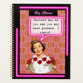 Funny Day Planner/Journal For Women Sassy-Glasses Planer