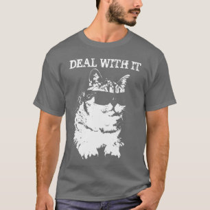Funny Deal mit ihr Cat mit Sonnenbrille T - Shirt