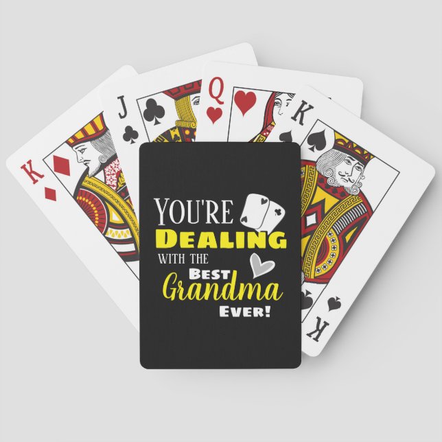Funny Deal with the Best Oma Spielkarten (Rückseite)