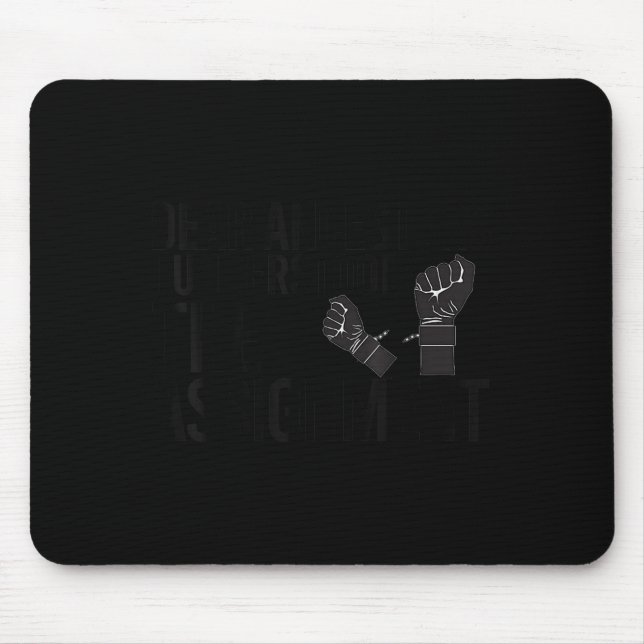 Funny Dear Ancestors I Understood The Ignment June Mousepad (Vorne)